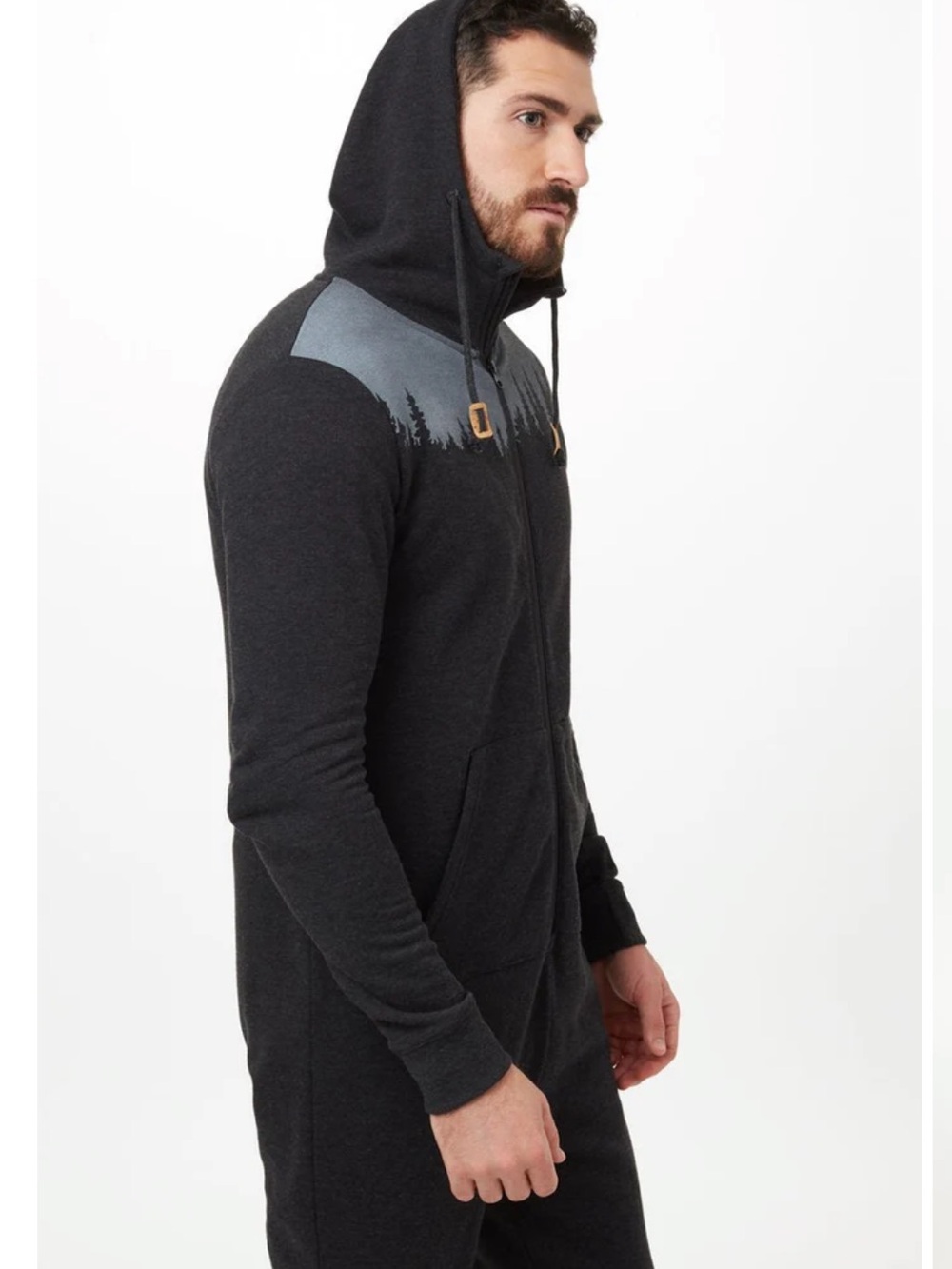 Tentree Unisex Hooded Pajama Onesie - Picture 4 of 7